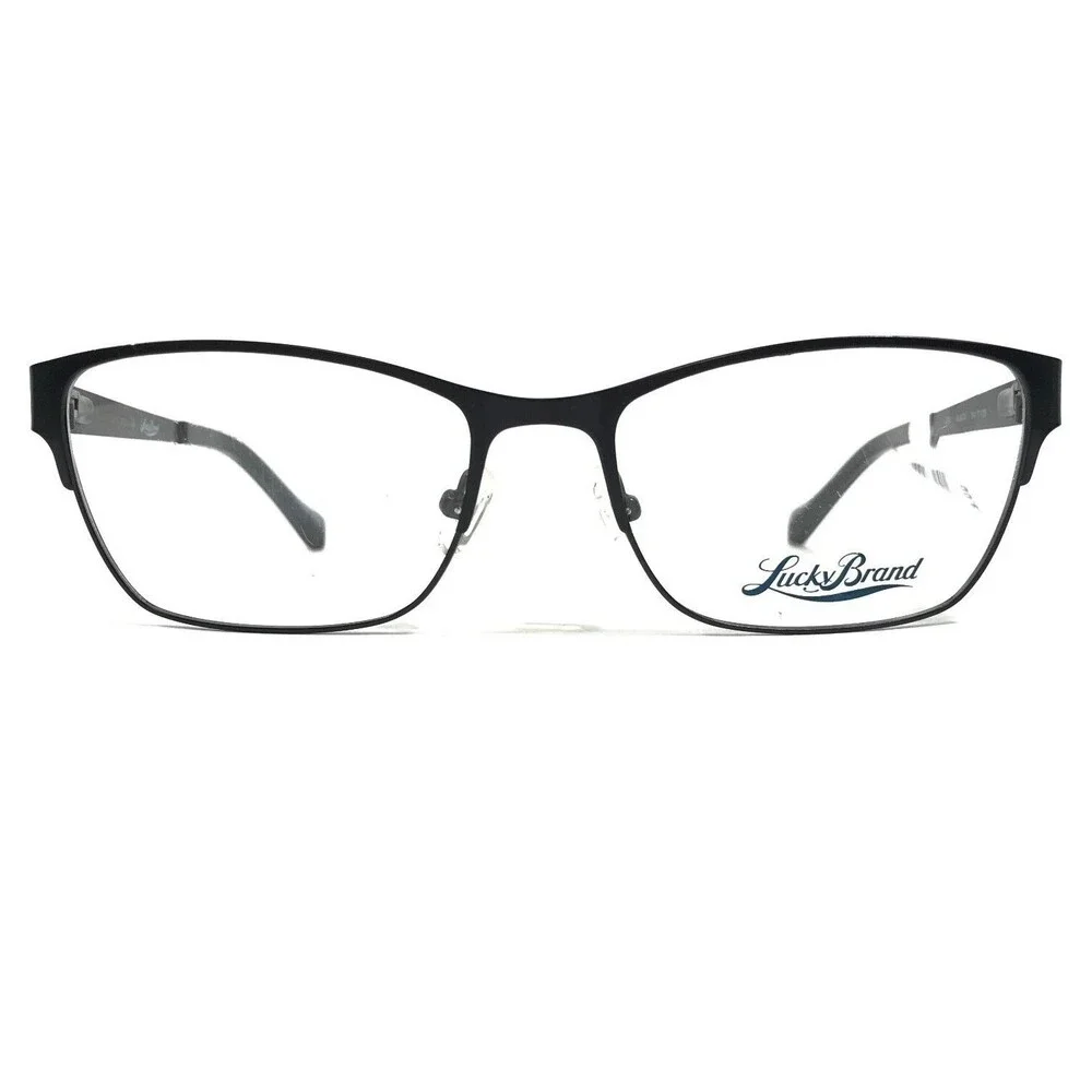 Lucky Brand L503 BLACK Eyeglasses Frames Square Cat Eye Full Rim 54-17-135